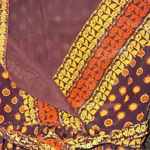 Anna Sui 100% silk wrap dress size xs - Picture 6 of 9